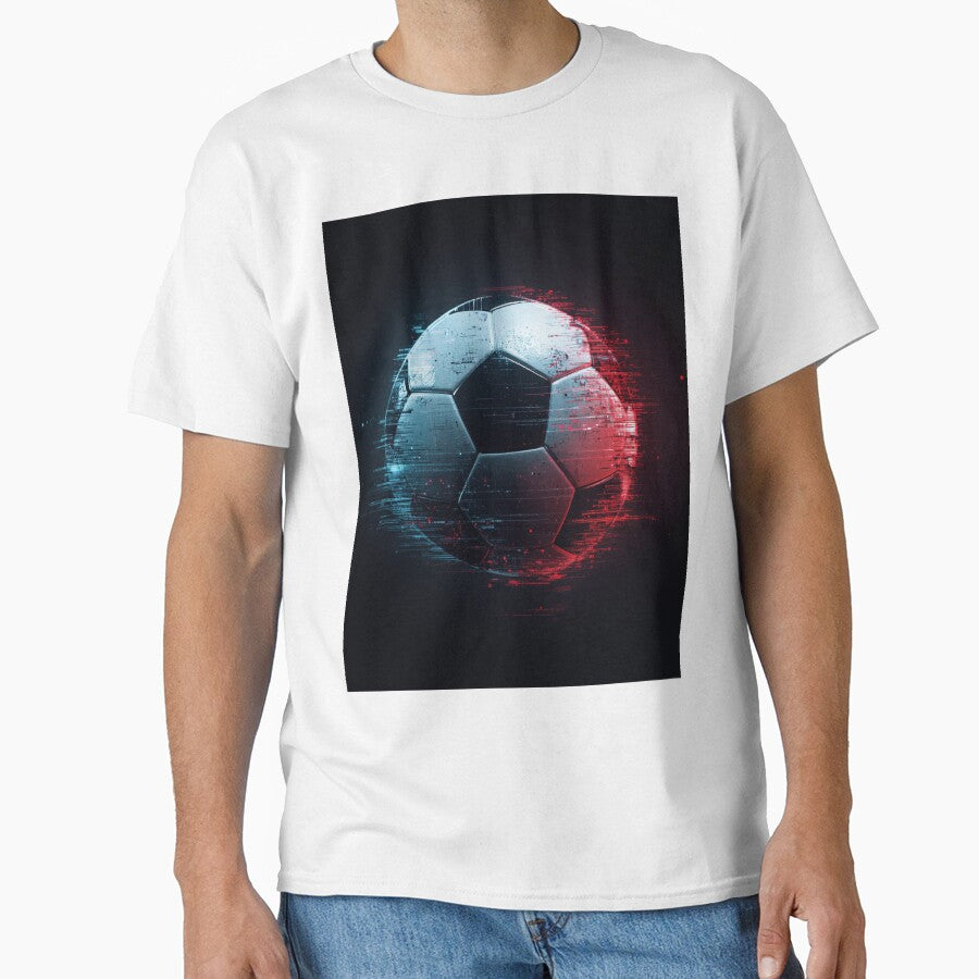 Glitch Soccer Energy – Cyber Football Design by Pigmentra