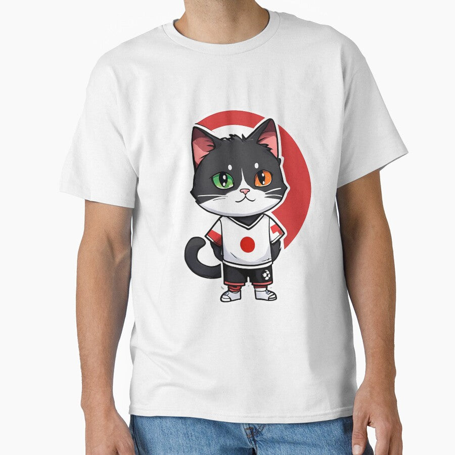 Japan Sports Team A Cat Wearing Colours Of Japanese Flag D18 by nolanaygiz
