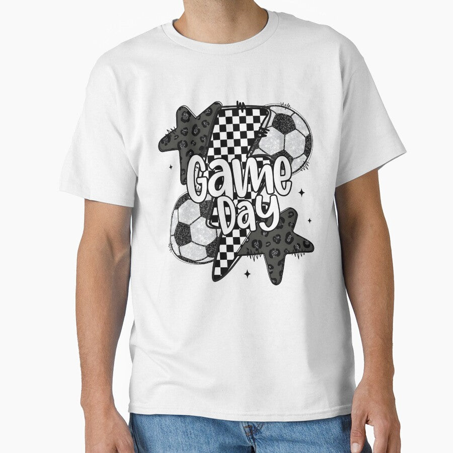 Soccer, Game Day Soccer, Retro Checkered Soccer by Ivanbrockhouse
