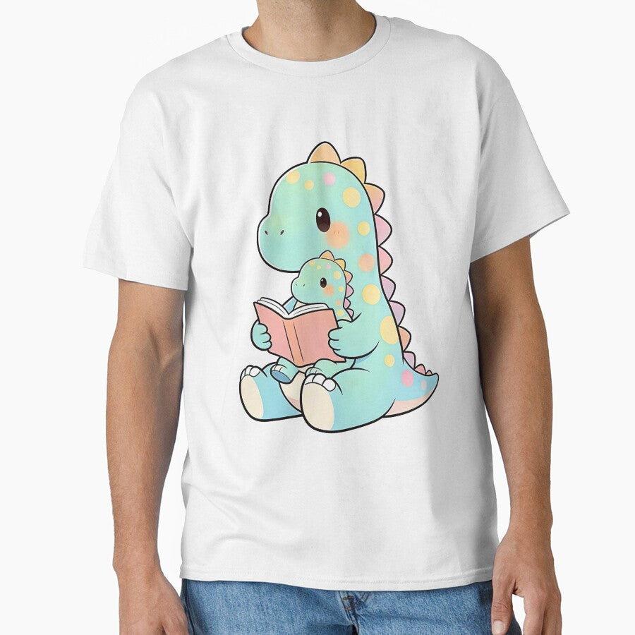 Mommy Dino & Baby Reading | Cute Family Matching Outfit by PrintStichCo