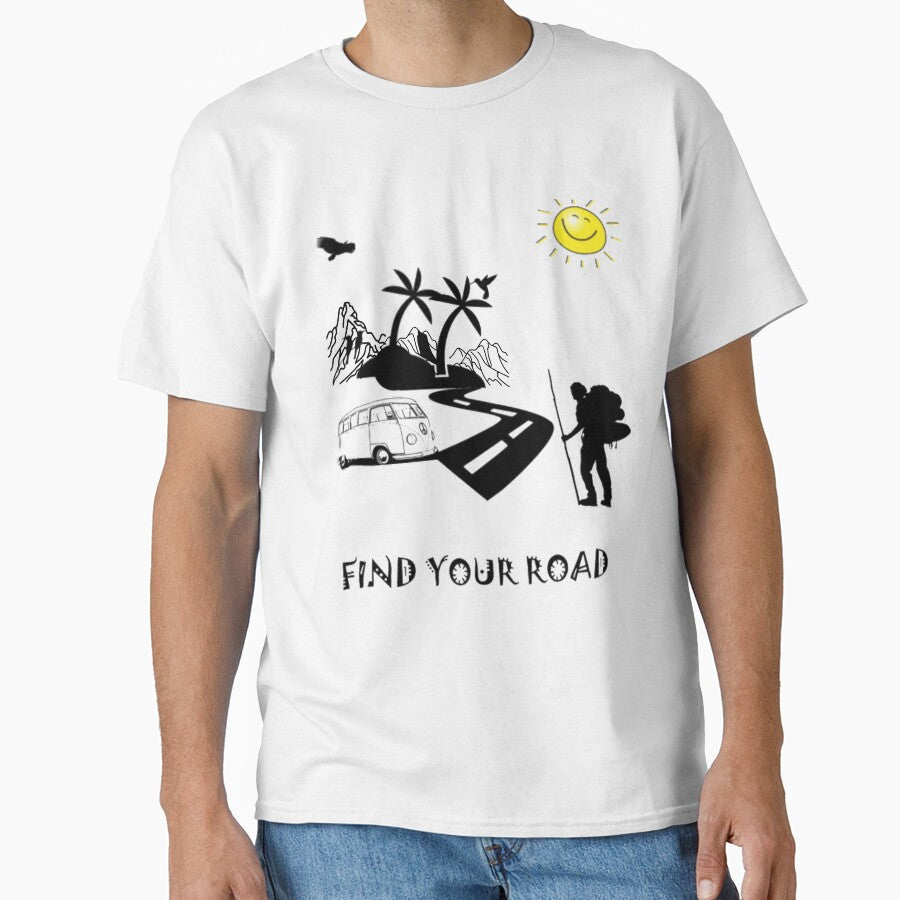FIND YOUR ROADS T-SHIRT by omria50