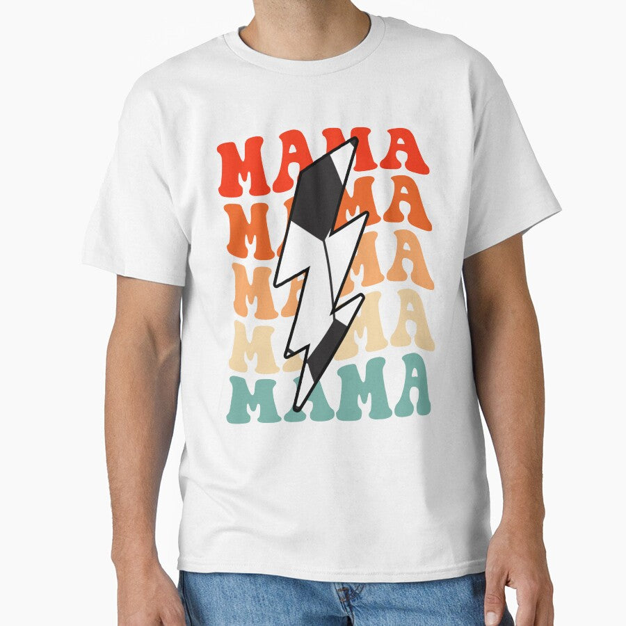 Soccer Mama Mom Retro Groovy Lightning Bolt Mother’s Day by Christina-grich
