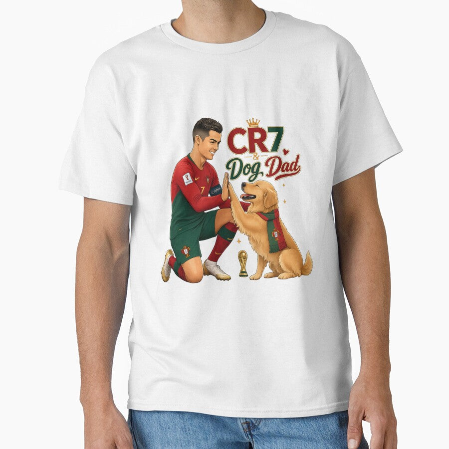 CR7 Portugal with Golden Retriever Dog Dad Kawaii World Cup by Ashley critters