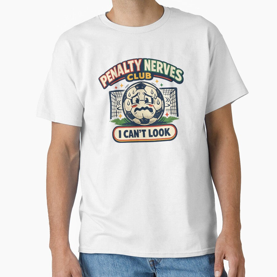 Penalty Nerves Club I Can’t Look Soccer Shirt by Concrete Coffee Studio