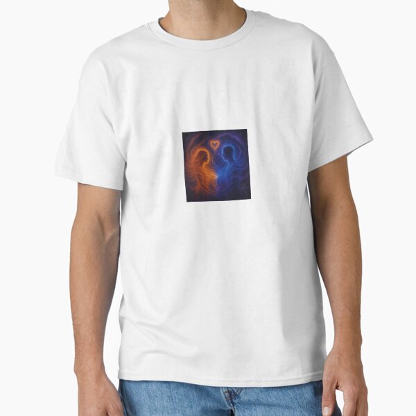 "Cosmic Soul Connection – Duality of Light and Dark" Classic T-Shirt