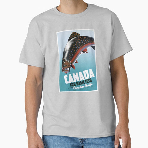 1942 CANADA For Game Fish Travel Poster by retrographics