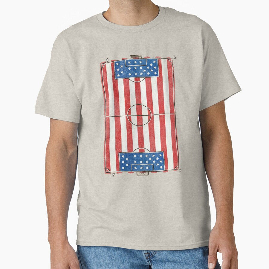 Vintage USA Soccer Field Flag. vintage. by EunsooLee