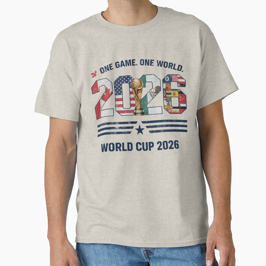 Global Football Celebration 2026 Retro Graphic Hoodie by aminomen