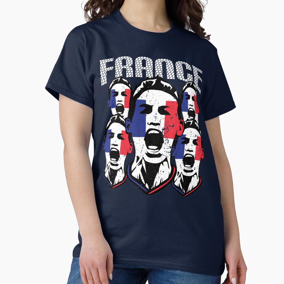 France Football Sports Fans Flag Face by screenworks