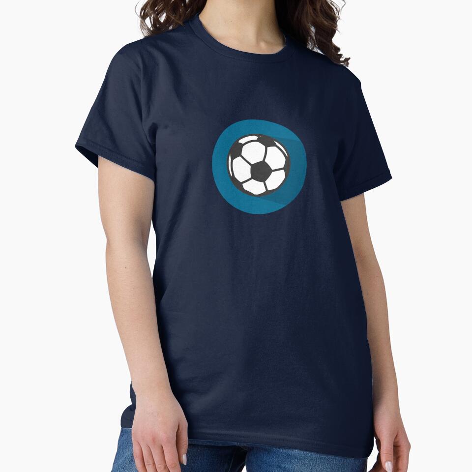 soccer ball vector art  football simple blue BG shade by Panda  Art
