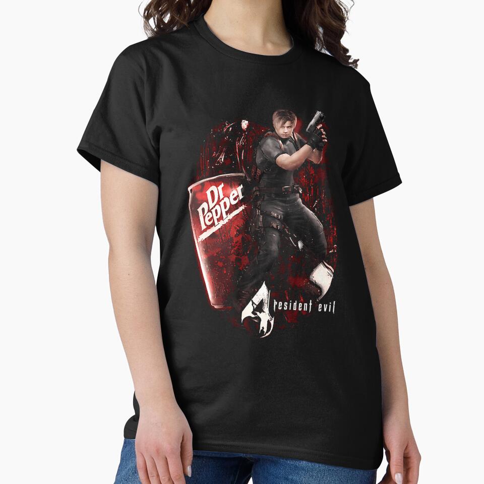 The Resident Evil Leon Dr. Pepper Collaboration Gamer Unisex Streetwear Menswear Womenswear For Fans by SelfShop