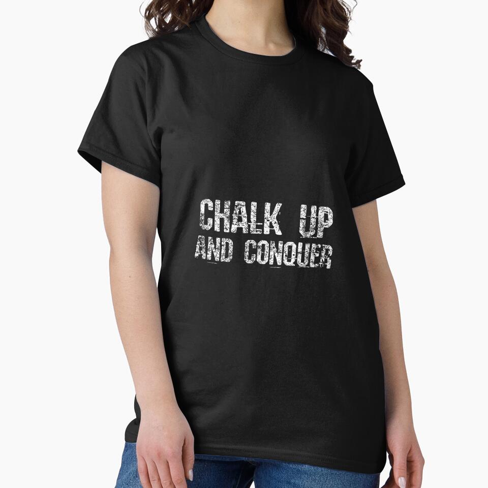 Chalk Up and Conquer Workout Team Fitness Sports Gym by JoyJRamos