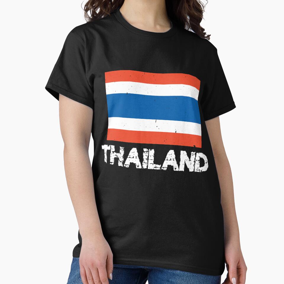 Thailand Flag T-Shirt for Men and Women by AllStarMerch