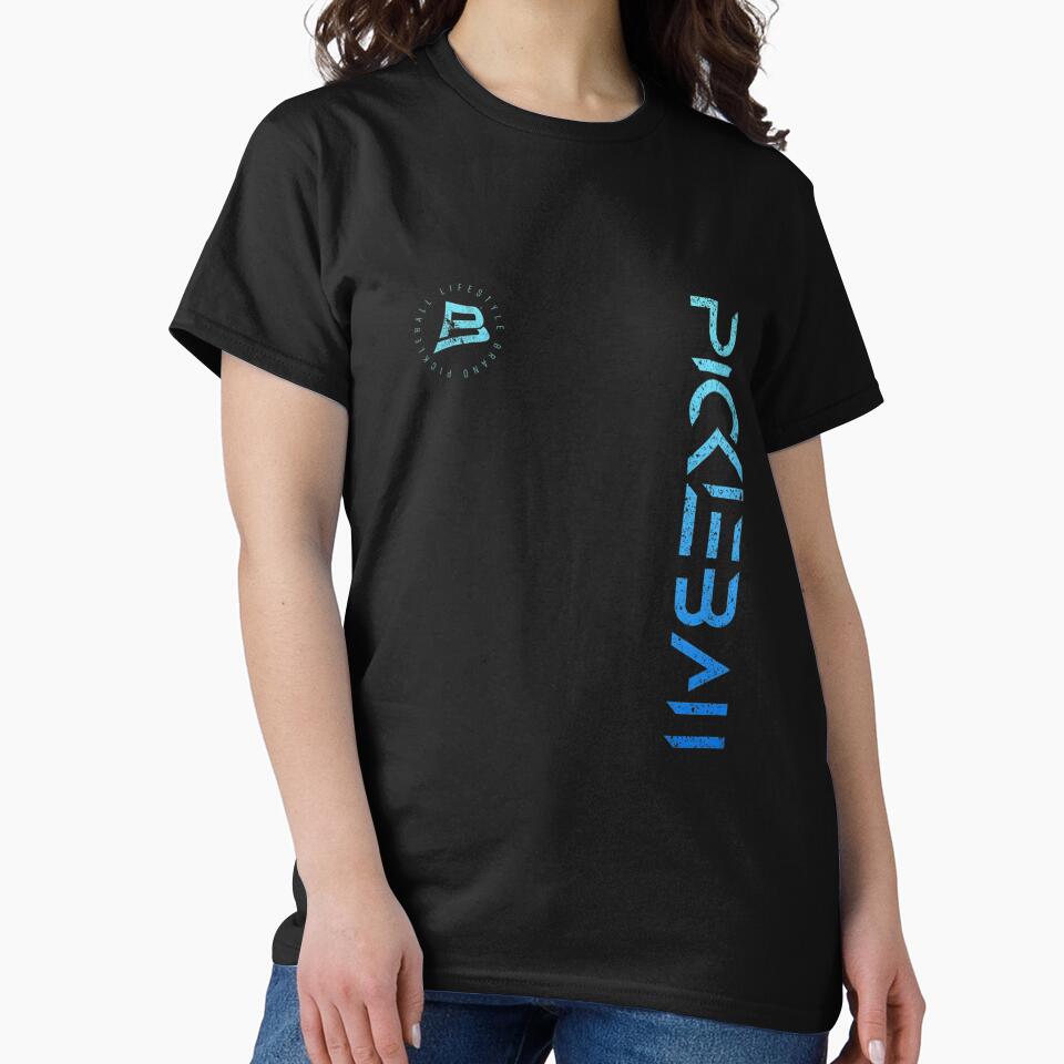 Pickleball Distressed Blue Gradient Casual Design by PhillipsA12