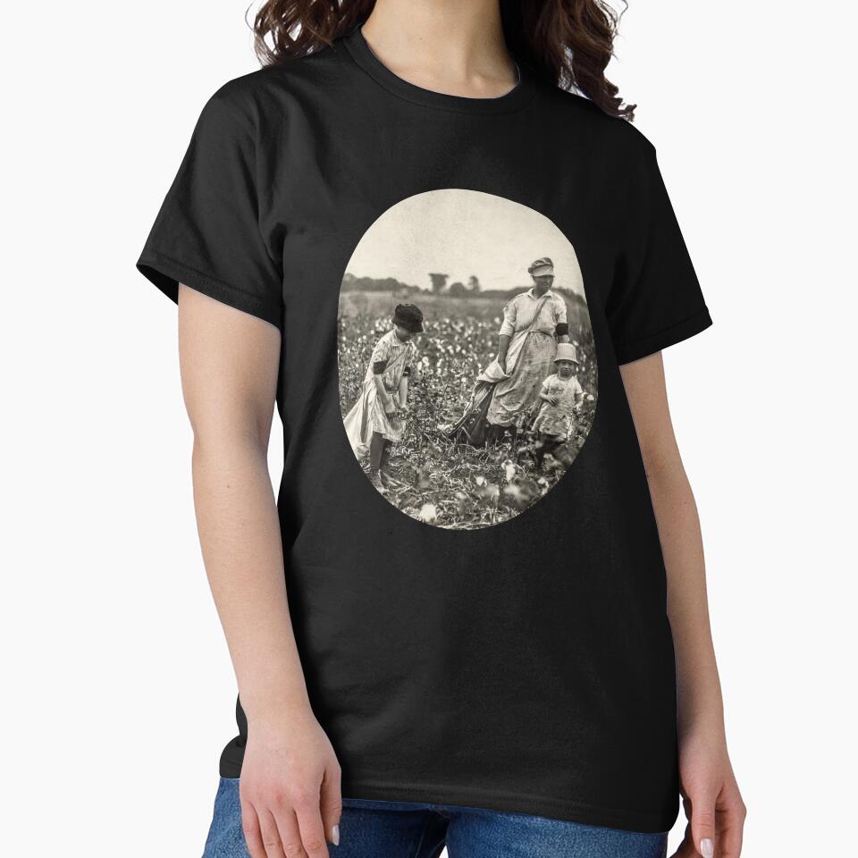 Mom, Children Oklahoma Cotton Field by lobodelnoir