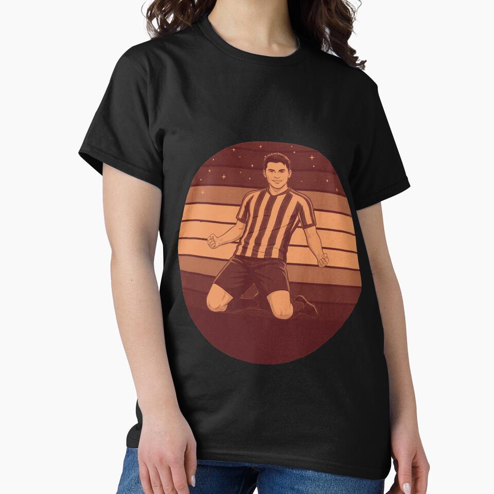 Retro Soccer Player Goal Celebration Sunset Soccer Player Celebration by thechoice1