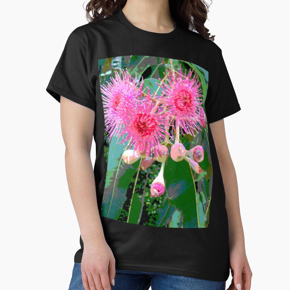 Pink flowering gum blossom by ginnymac