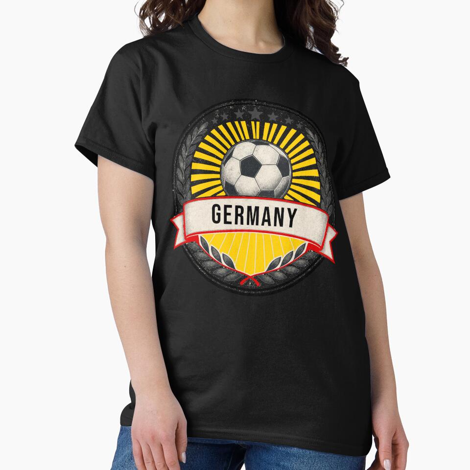 Germany Vintage Soccer Crest — Retro German Football Badge Fan Emblem by icemanphotos
