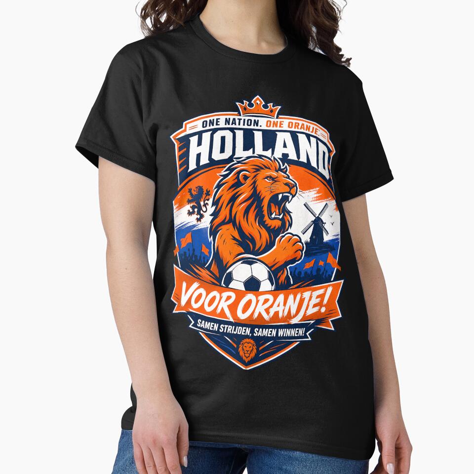 Netherlands Football Emblem, Dutch Soccer Fan Badge by Jandedan