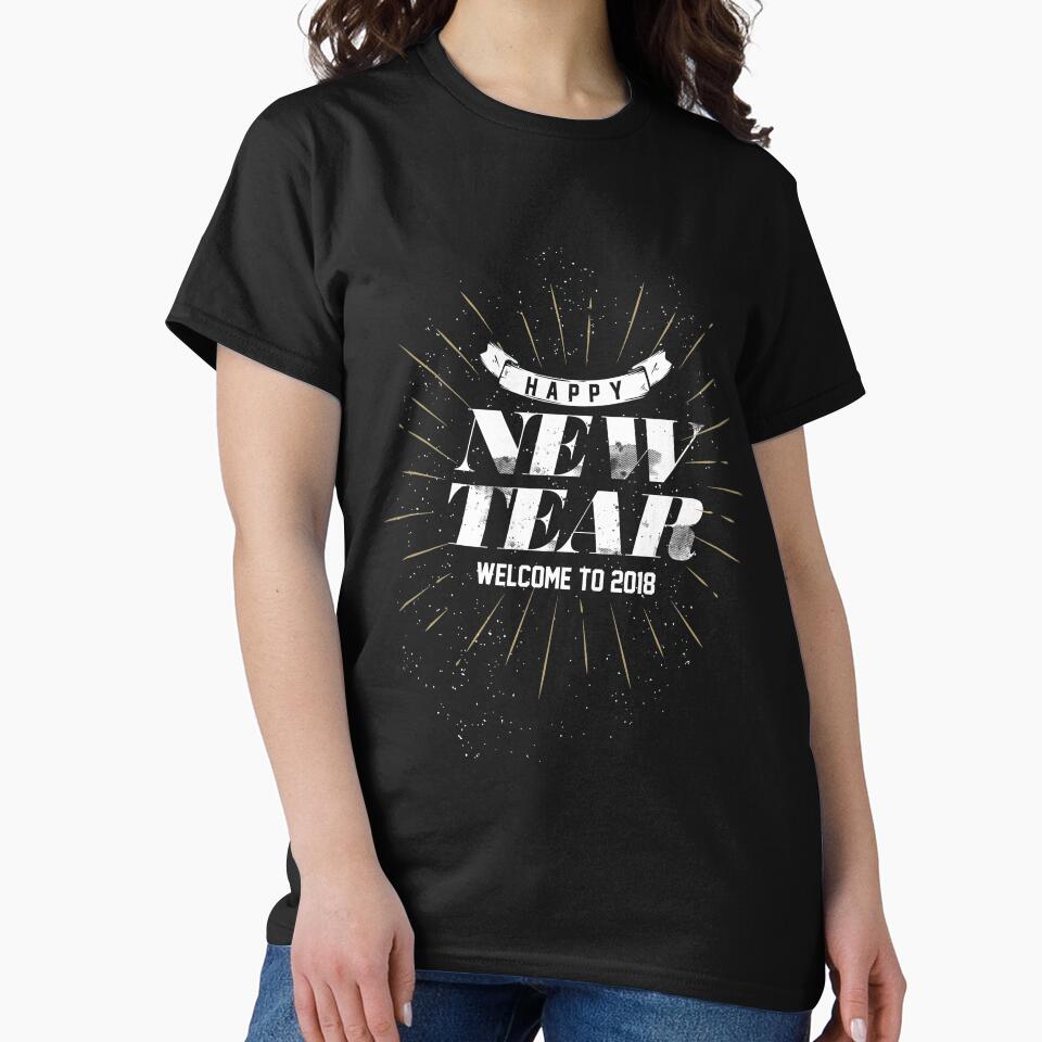 Happy New Year | Welcome 2018 T-Shirt for Men and Women by AllStarMerch