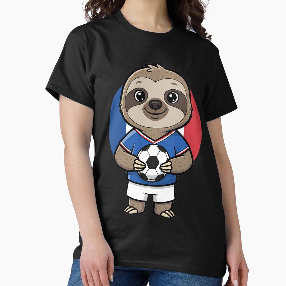 France Soccer Sloth Football Fan by k3rstman1