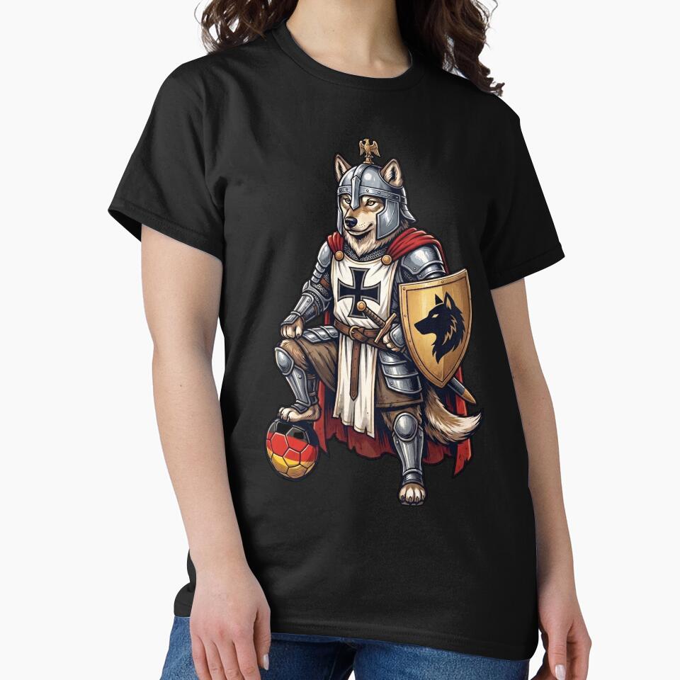 German Wolf Knight Fussball Soccer Player- Football Fan - Game Supporter German Team by BeaverFriends