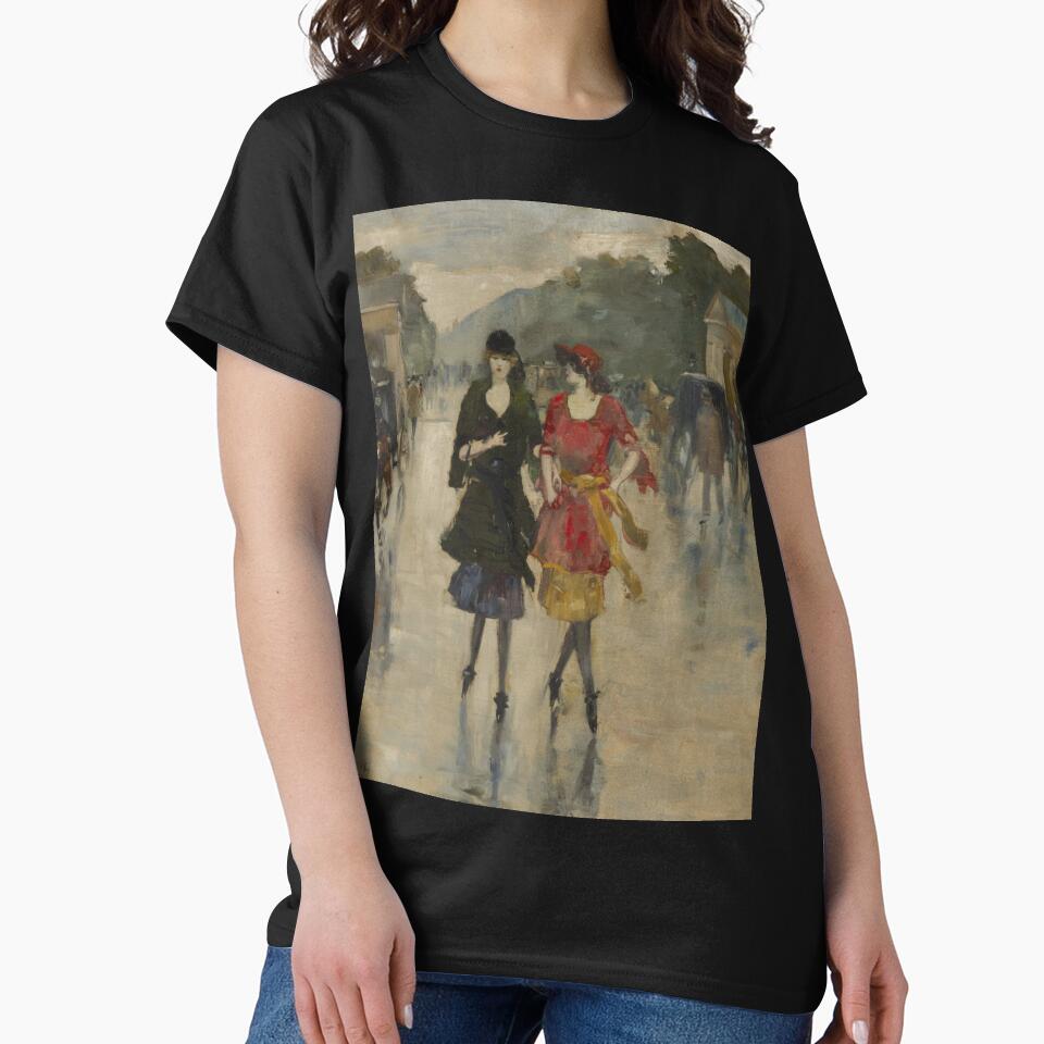 Berlin Street Impressionist Painting Fashionable Women Art Lovers by RickE