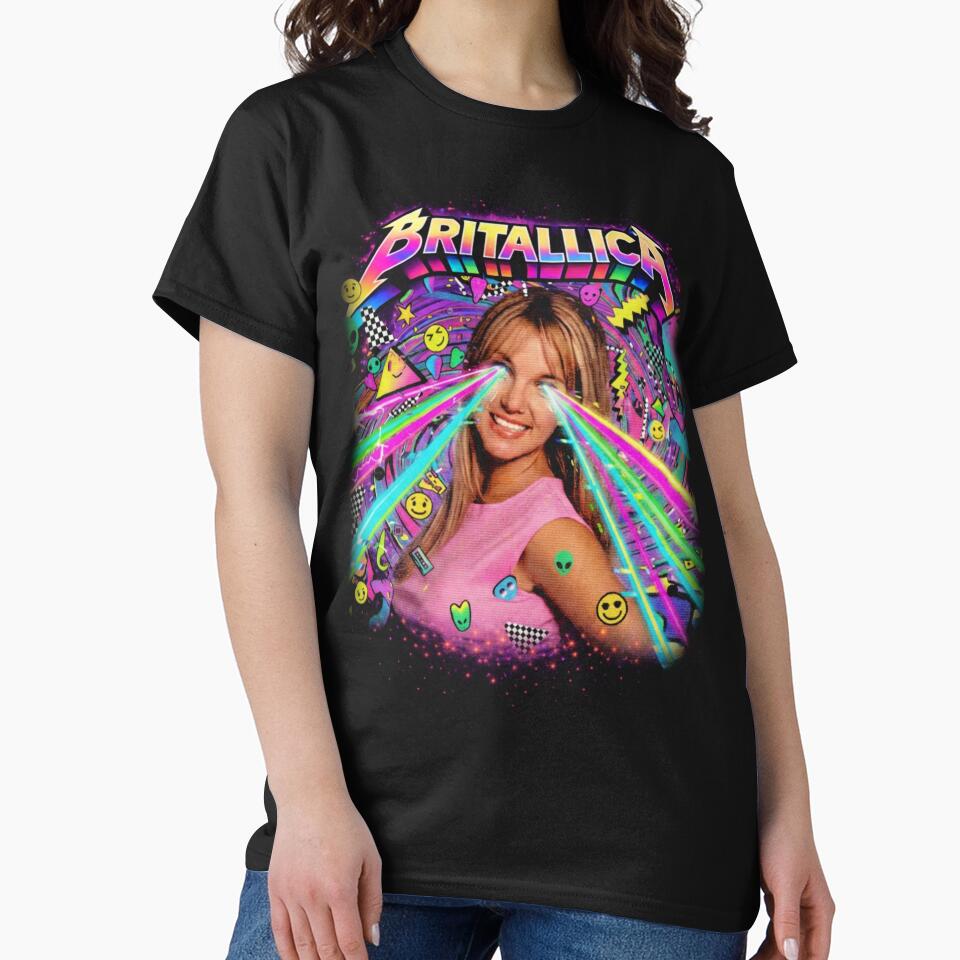 Britallica Britney Spears Metal Tribute 90s style by Smells Like Merch Spirit