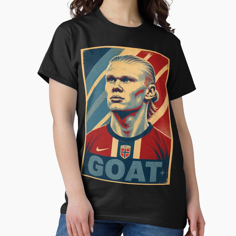 Erling Haaland - G.O.A.T Typography Norway by delacerdaan