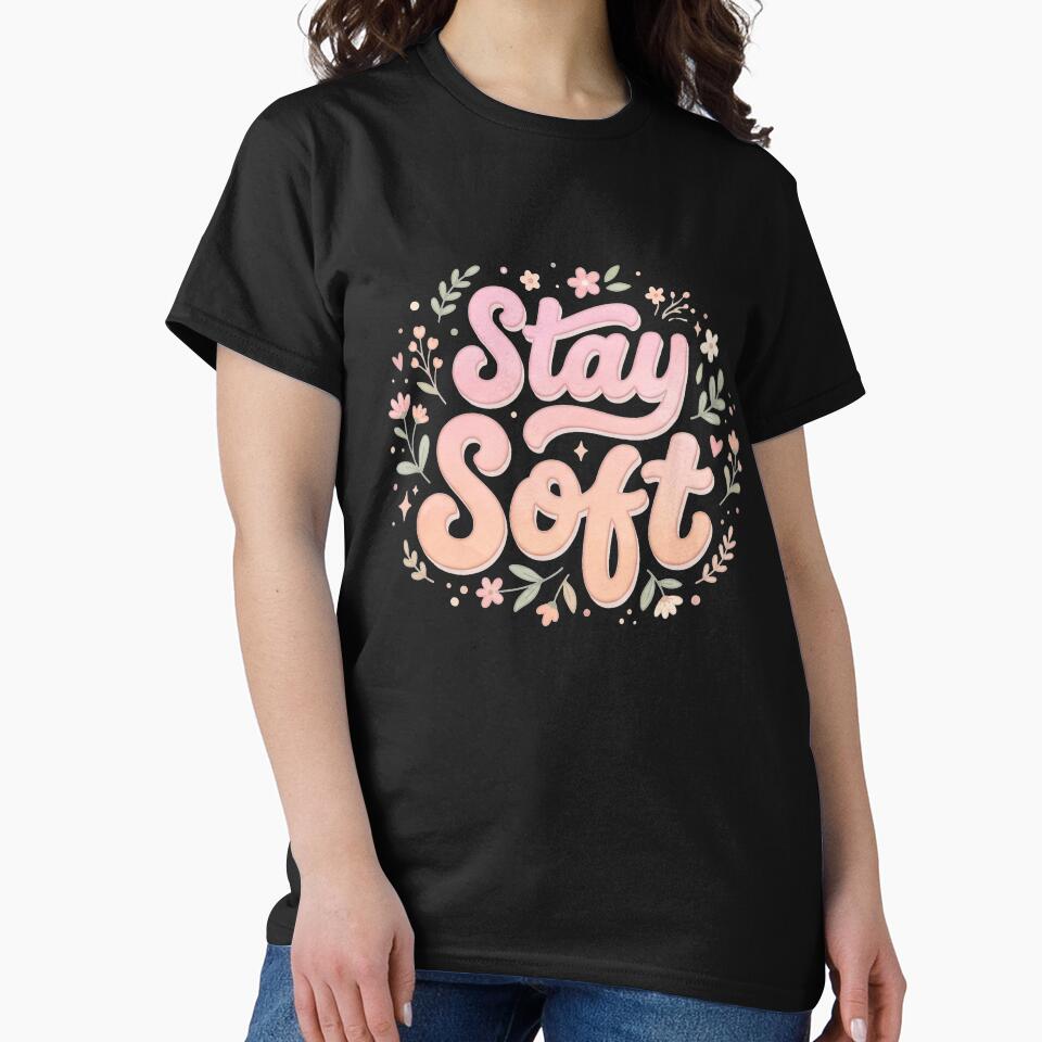 Stay Soft Pastel Typography Design by Quiet Mode Studio