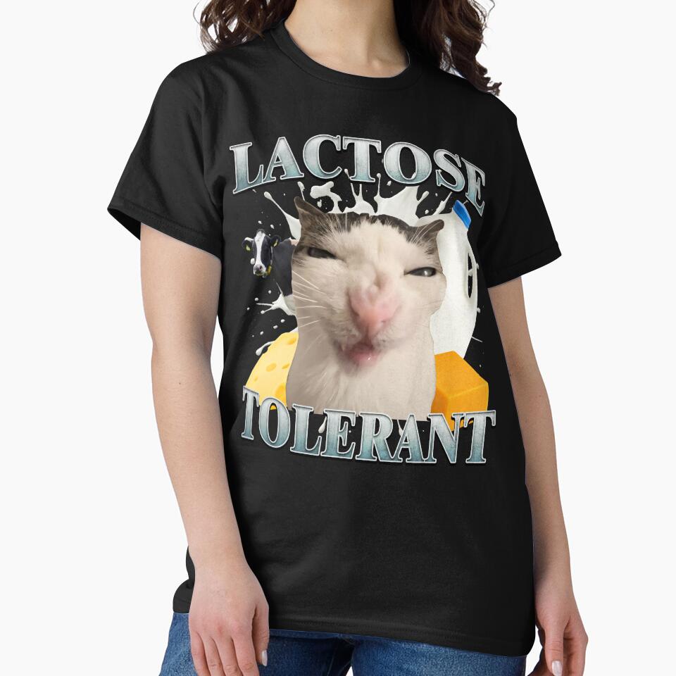 Lactose Tolerant Funny Cat by MemishDesign