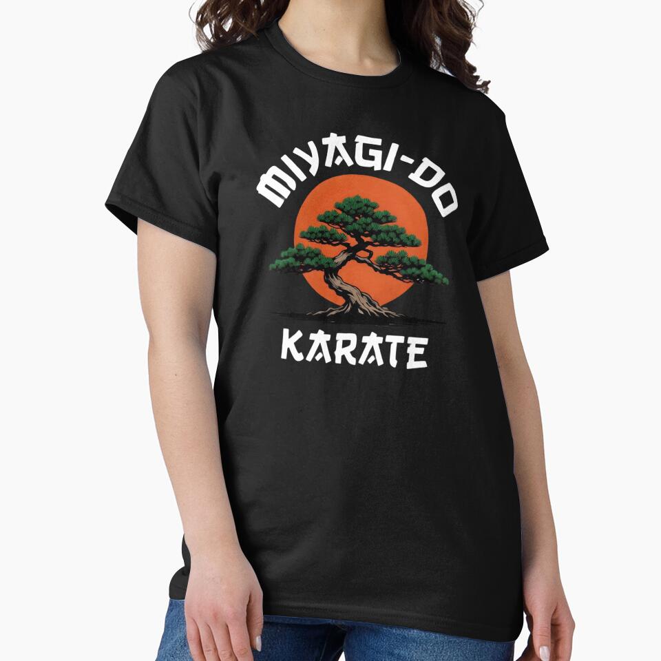 Retro Miyagi-Do Karate Bonsai Rising Sun by TshirtsOnline-
