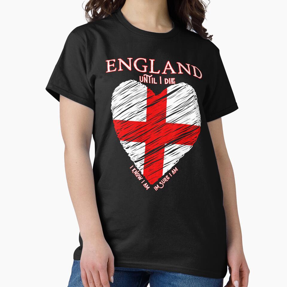 England Until I Die Heart Flag by Snedsdigital
