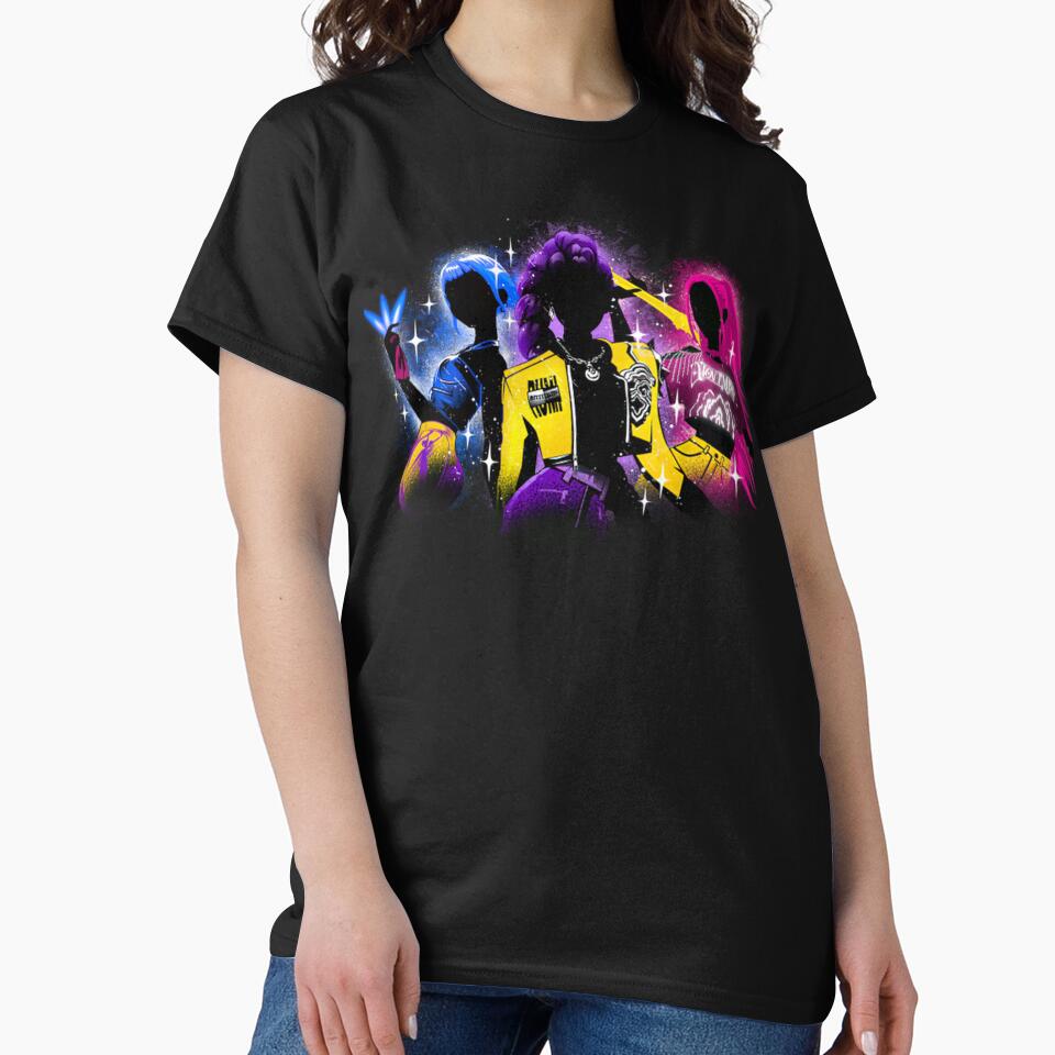 Huntrix Shadow Neon Shirt, K-Pop Demon Hunter Anime Team Tee by Rhastasnixon