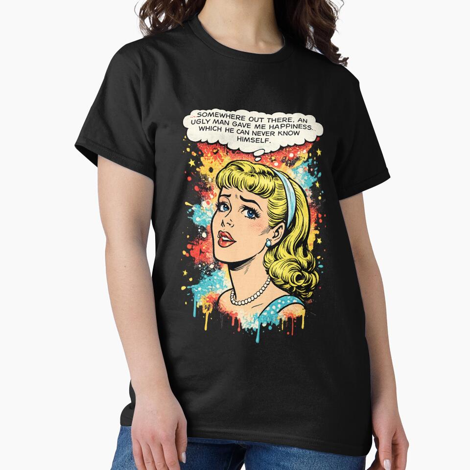 Pop Art Vintage Comic Woman Sad Love Quote for Retro Aesthetic Fans by RickE