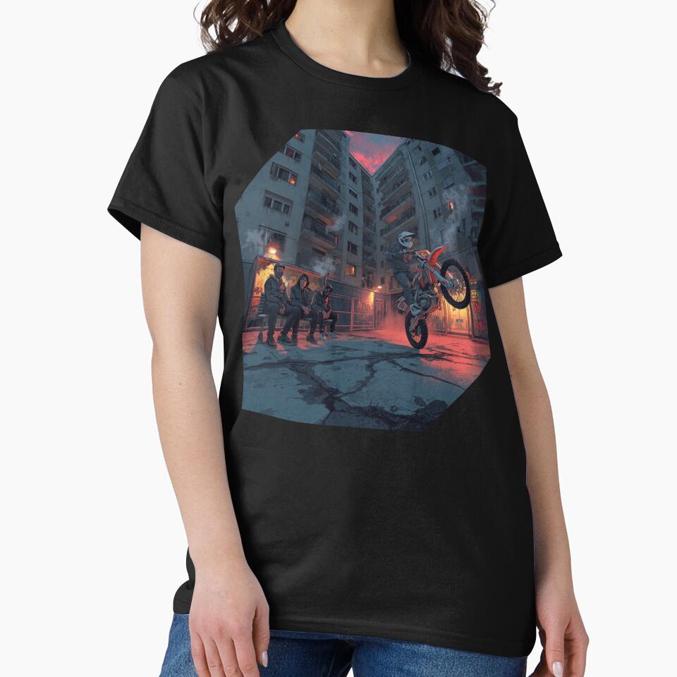 Bloc Life – Urban Rider Street Scene Illustration by PLUSHIWORLDtm