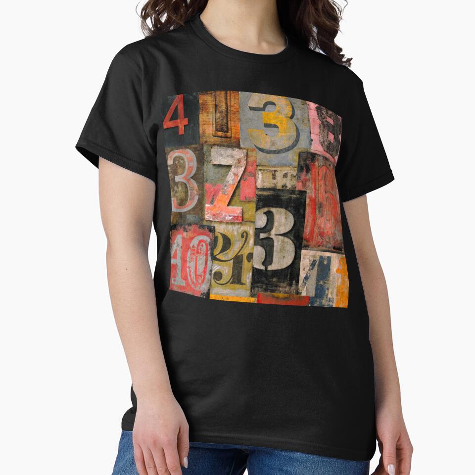 Urban-Style Grunge Numbers Junk Journal Design Art by DEC02