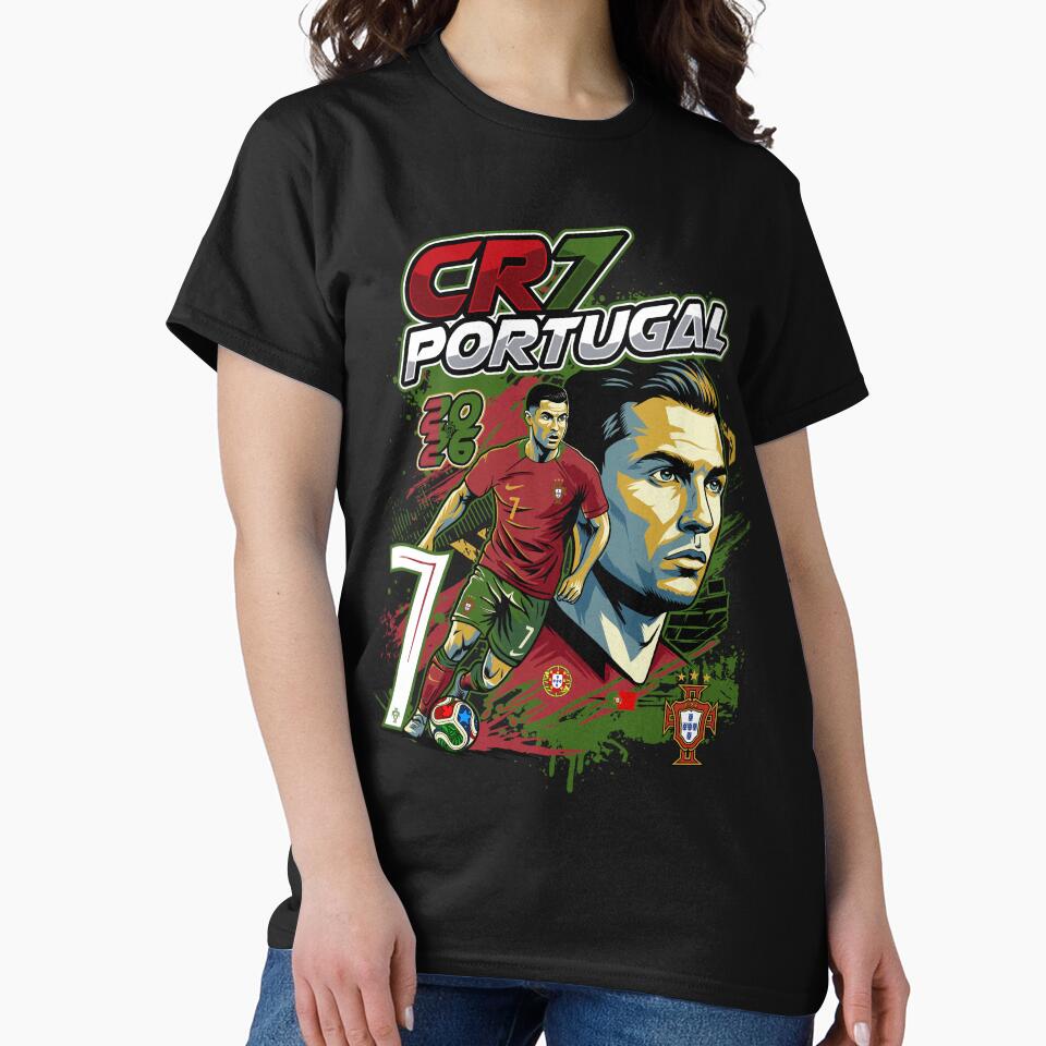 CR7 2026 World Cup Legacy – Cristiano Ronaldo Portugal Football Icon by JoisDraw