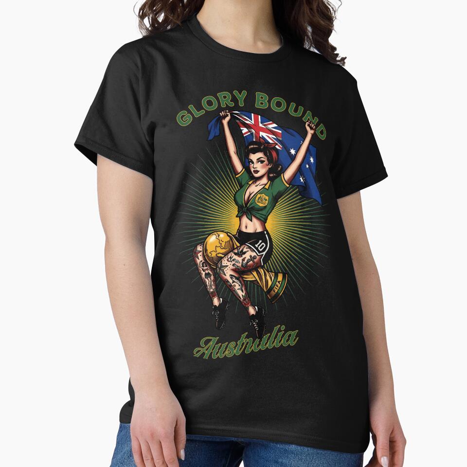 Glory Bound Aussie Soccer Pinup World cup 2026 by Fictional Ink Society