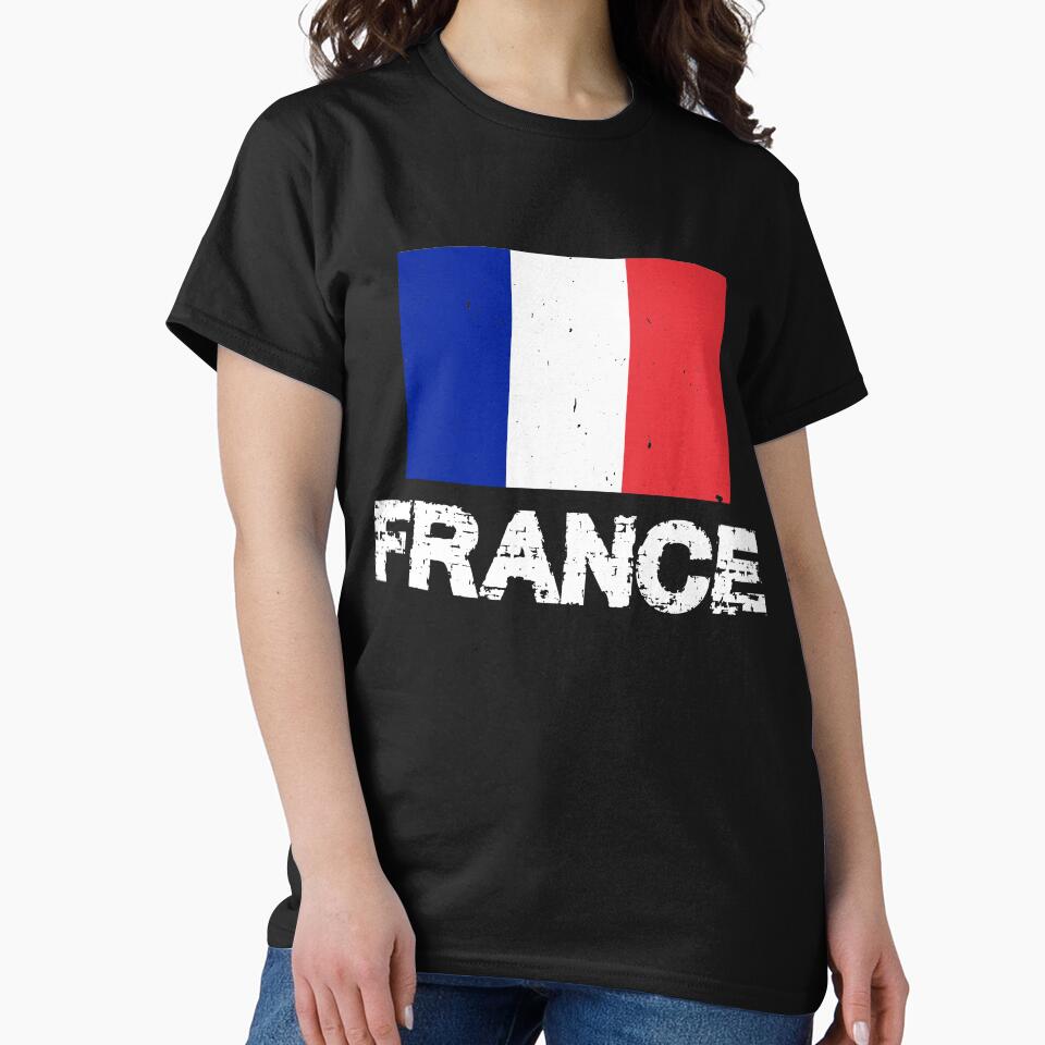 France Flag T-Shirt for Men and Women by AllStarMerch