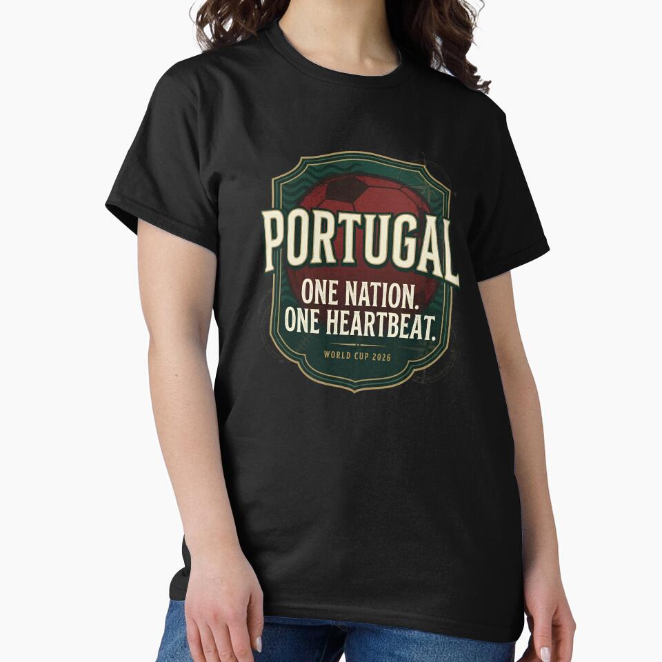 Portugal – One Nation One Heartbeat – Portugal football World Cup 2026 Vintage Design by rebuZZ-Apparels-The Minimalistic Buzz