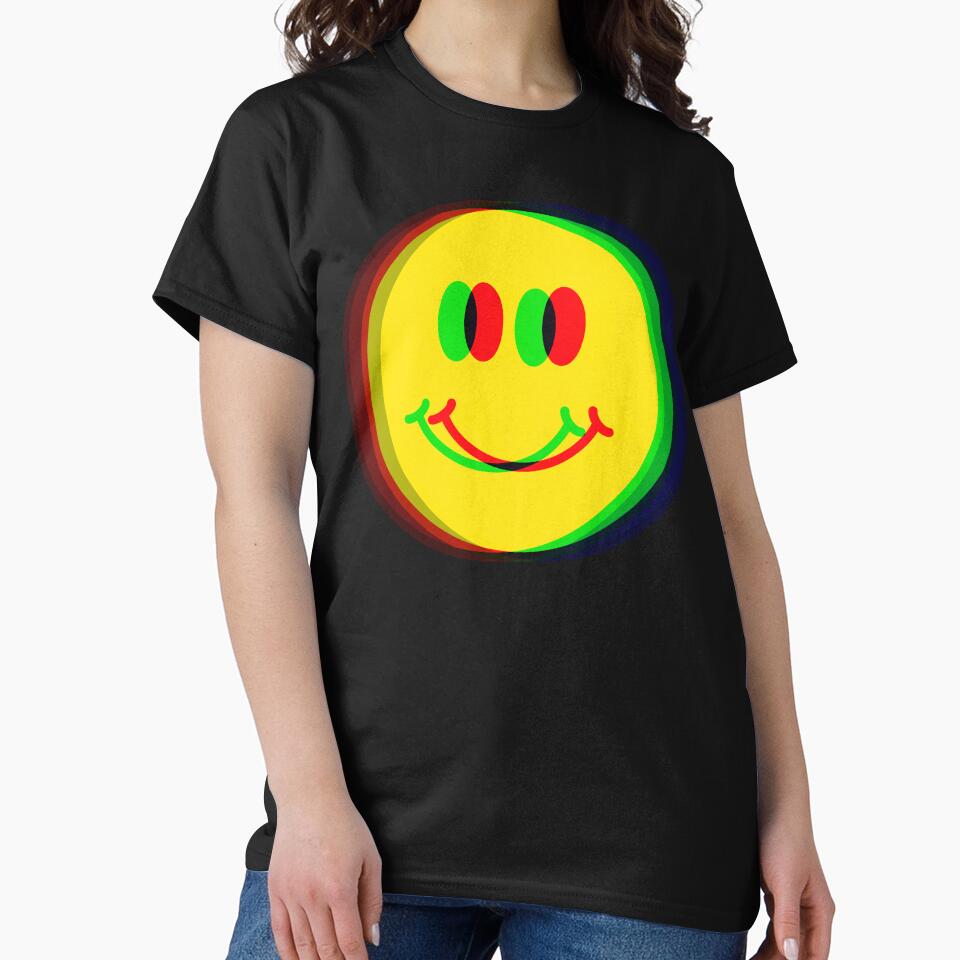 Psychedelic Smiley Happy Face by Funful