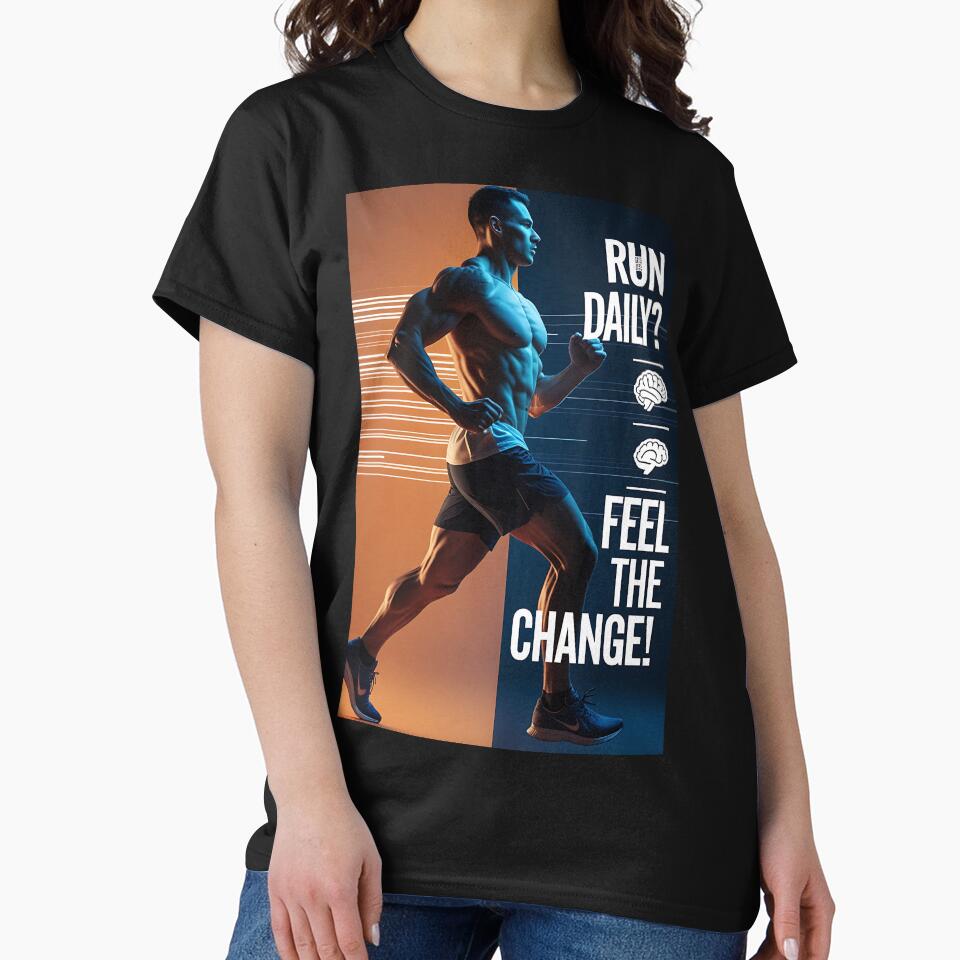 Run Daily – Fitness Motivation Runner Design by The-Daily-Drape