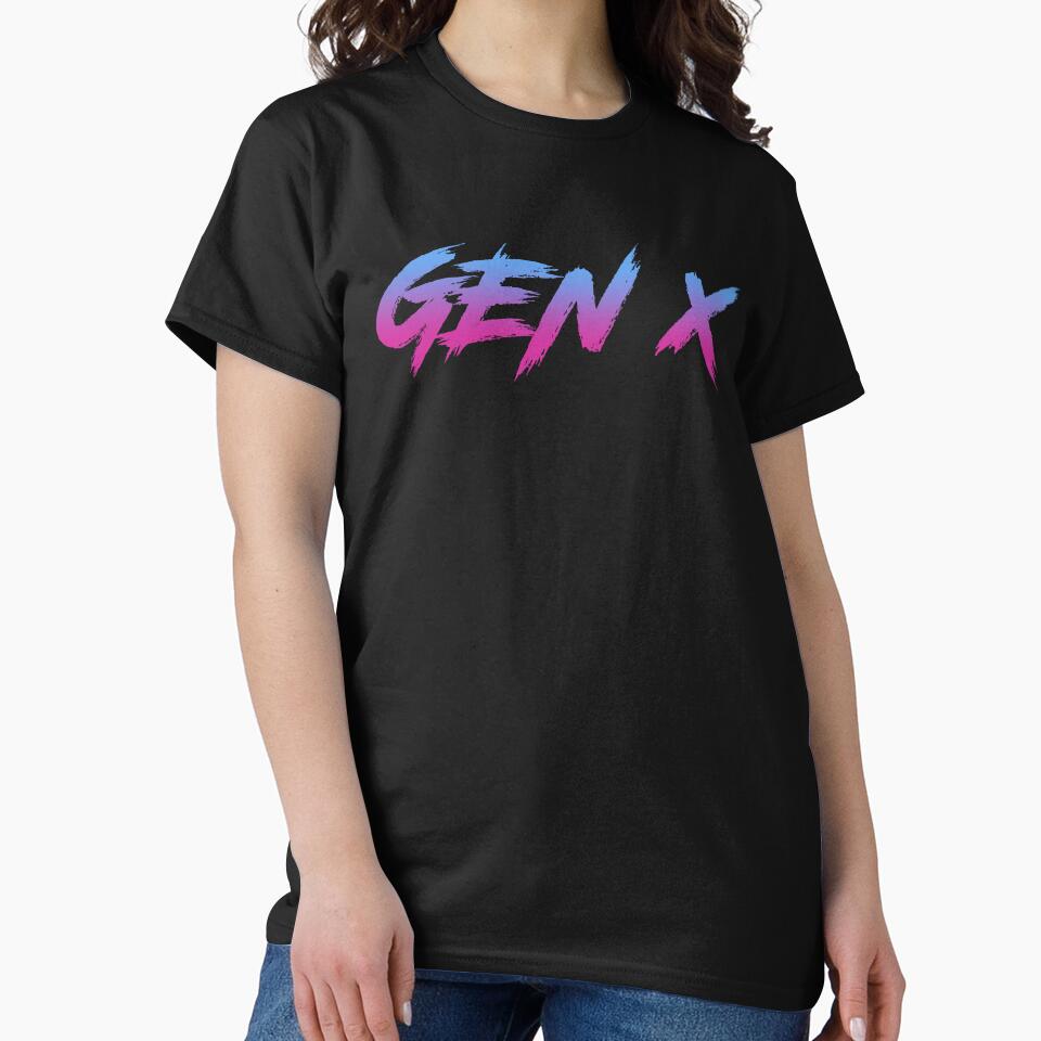 Gen X Generation X Retro Vintage by Cat Lady Designs