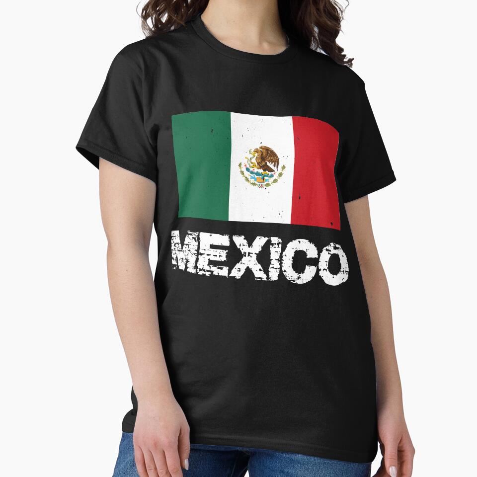 Mexico Flag T-Shirt for Men and Women by AllStarMerch