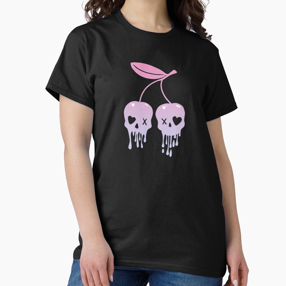 Cherry skull kawaii by Fran Fryberg