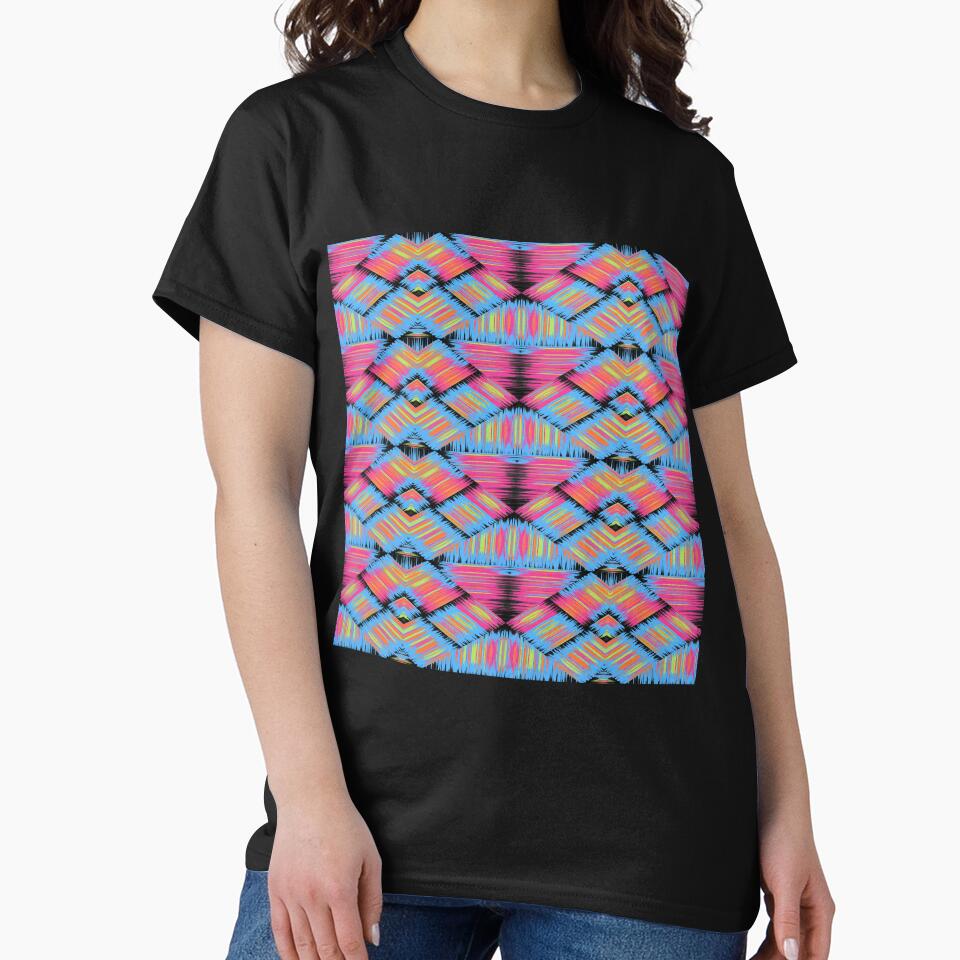 Colorful symmetrical striped patterns by RavenAMarie
