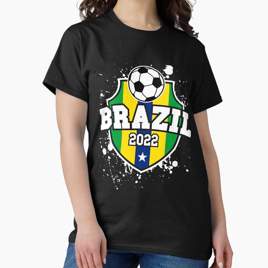 Brazilian Flag Football Brazil Soccer Jersey 2022 Classic T-Shirt