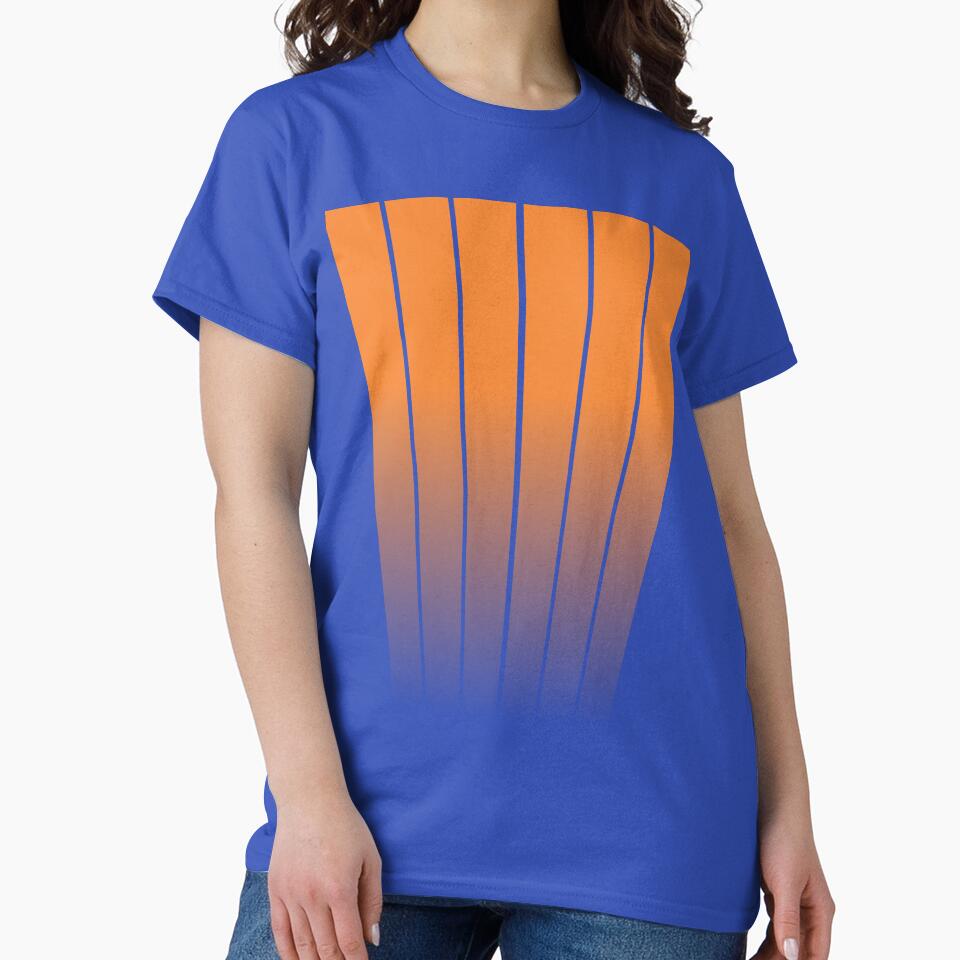 MINIMALIST GEOMETRIC VERTICAL LINES DESIGN - ORANGE by CuPensky