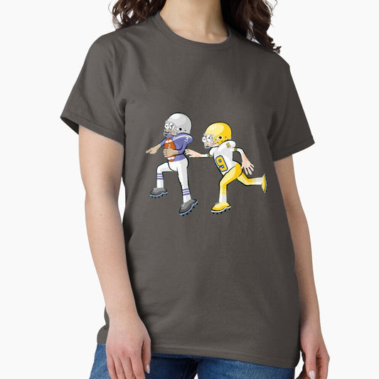 American Football Cartoon Style 1341 Classic T Shirt
